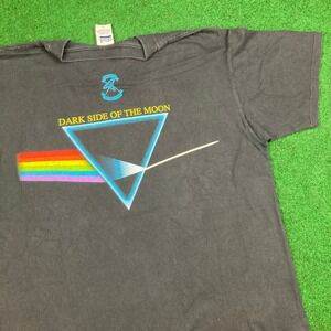 Vintage Pink Floyd Shirt Mens L Black 1996 Dark Side Of The Moon Psychedelic 90s